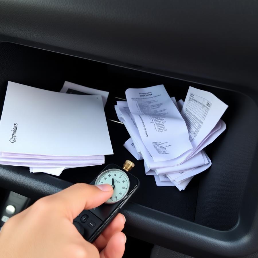 The glove box