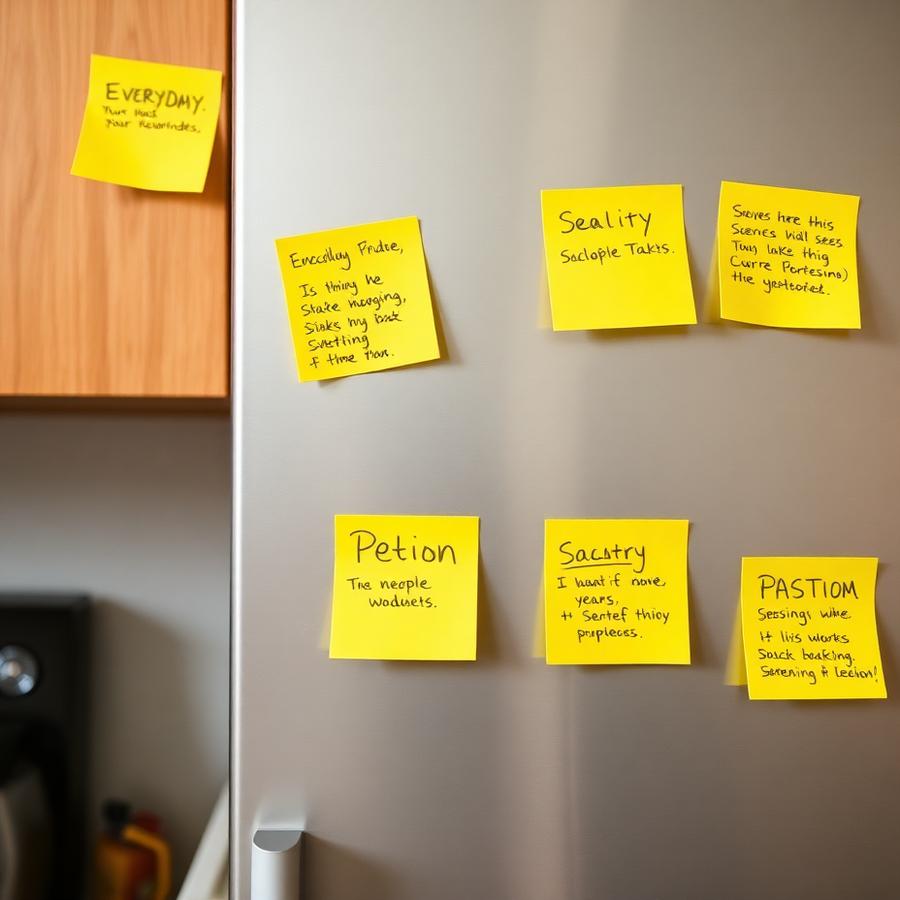 Post-its everywhere